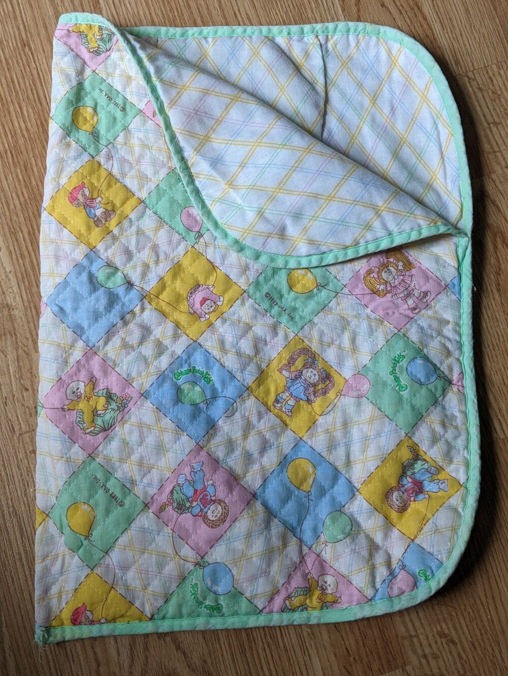 Vintage 1983 Cabbage Patch Dolls Doll Sleeping Bag 13" x 18.5"Aprox